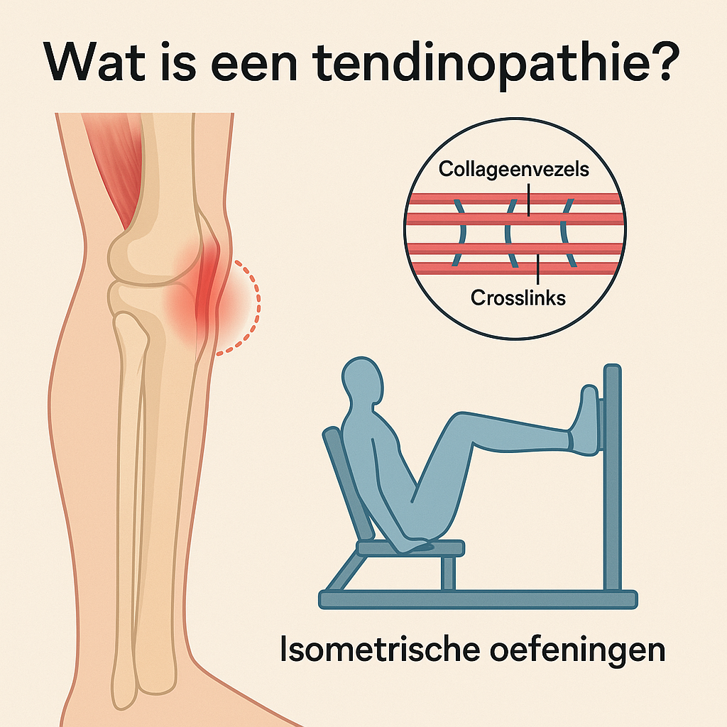 Schematische afbeelding passen bij de blog: Wat is een tendinopathie?