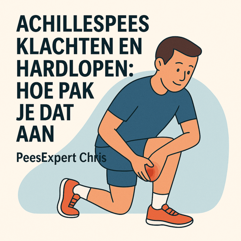 schematische afbeelding voor bij de blog: achillespeesklachten en hardlopen. Hoe pak je dat aan?