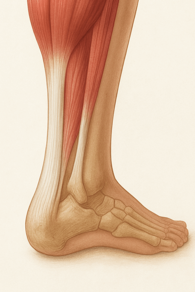 schematische weergave van een achillespees