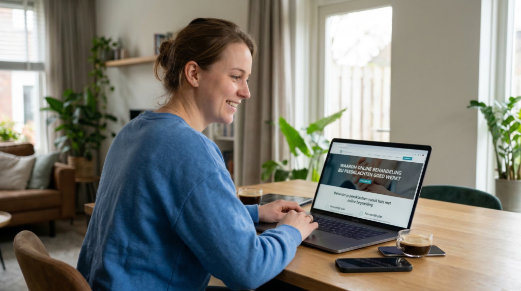 afbeelding ter illustratie voor de blog waarom online behandeling goed werkt. 