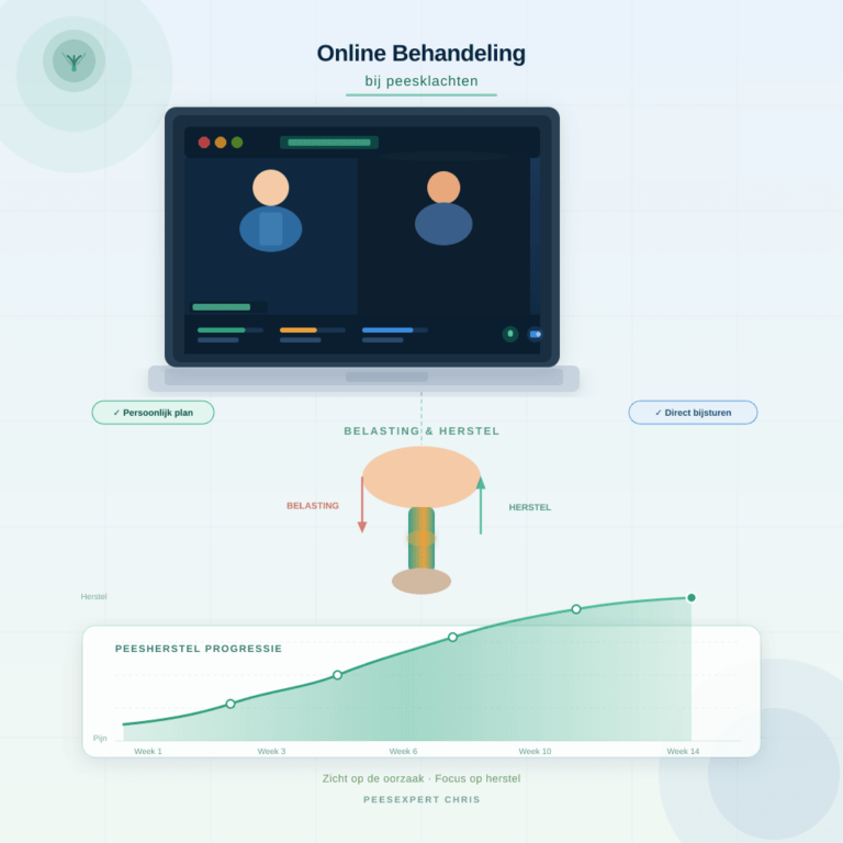 schematische afbeelding hoe het online programma eruit ziet