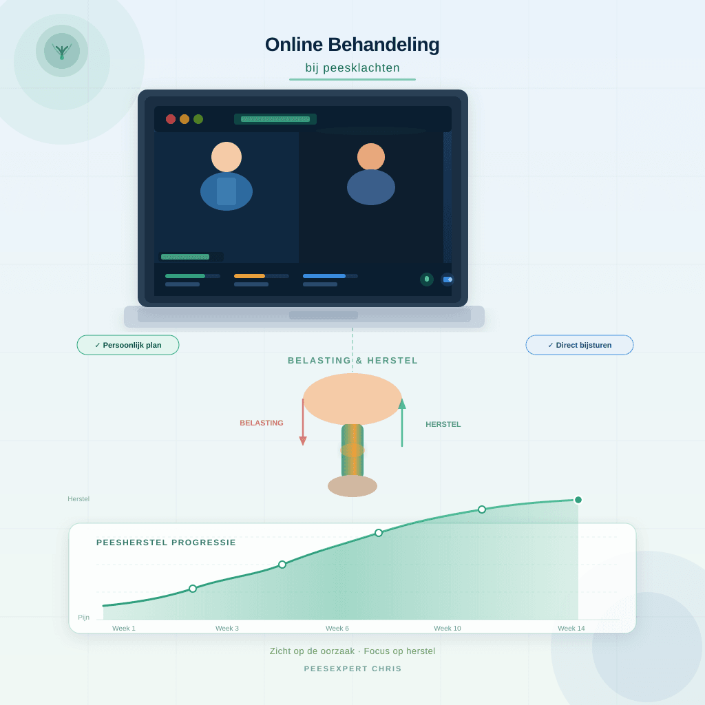 schematische afbeelding hoe het online programma eruit ziet